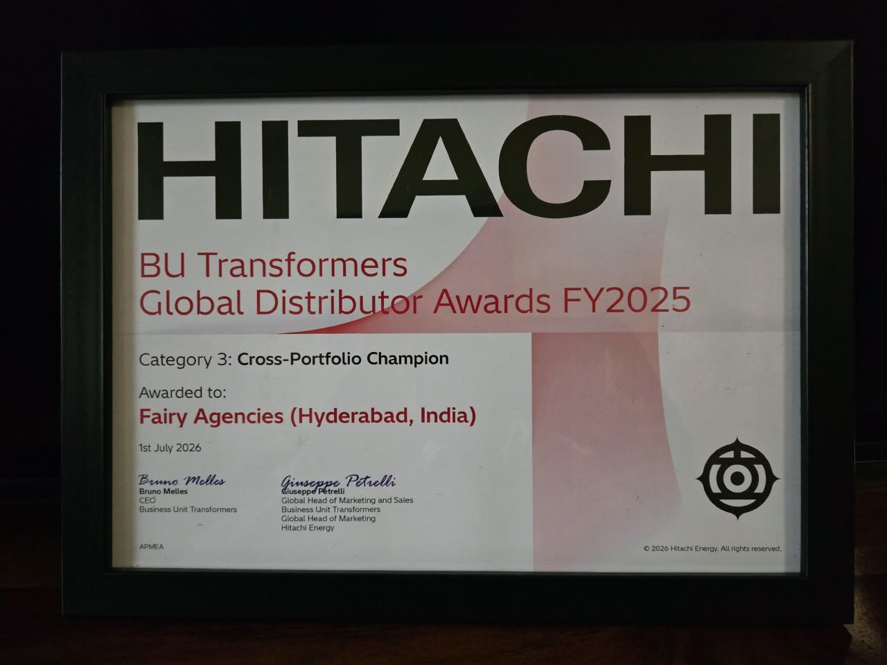 2026 — Hitachi Global Award